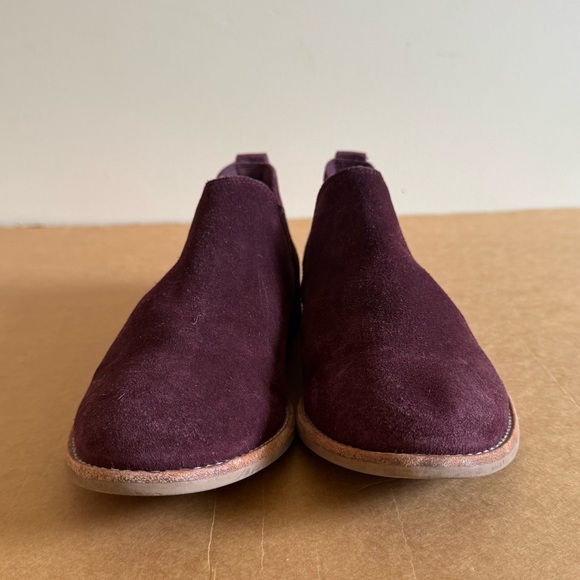 Clarks Boots EDENVALE PAGE Suede Round Toe Slip On Booties - Picture 5 of 10